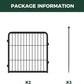FXW Rollick Unleashed Dog Playpen for Indoor, Yard, RV Camping, 24 inch 2 Panels for Small and Puppy Dogs, Black│Patented