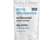 drink wholesome Unflavored Egg White Protein Powder | for Sensitive Stomachs | Gut Friendly | Dairy Free | Low FODMAP | No Artificial Sweeteners | No Bloating or Gas | No Constipation or Diarrhea