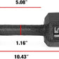 WF Athletic Supply Cast Iron Solid Hexagon Gray/Black Dumbbells, Strength Training Free Weights Set of 2 for Women and Men, Hand Weights Sold by Pairs, Multi-Select Size Options Available