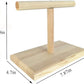 LINSHRY Bird Training Stand, Portable Tabletop Bird Perch Spin Training Perch for Parakeets Conures Lovebirds or Cockatiels