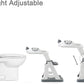PandaEar Potty Training Seat with Step Stool Ladder, Toddler Toilet Seat for Kids Boys Girls, Comfortable Safe Potty Seat with Anti-Slip Pads Ladder & Bear Design -Grey