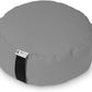 Bean Products Zafu Meditation Pillows for Sitting on Floor, Yoga Cushion, Cotton/Buckwheat Fill Yoga Pillow, Zafu Meditation Cushion, Zen Kneeling Prayer Pad- Made in USA - 14" Round - Stone Gray