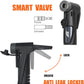 BV Mini Bike Pump Portable Frame Pump, Shock Pump for Bike Shock, Air Ball Pump Inflator with Ball Pump Needles, Mini Pump Fits Presta & Schrader- Smart Valve