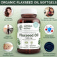 Natural Nutra Organic Flaxseed Oil Softgels, Promotes Hairs Growth, Help in Weight Loss, Helps Boost Immune System, Promotes Healthy Nervous System & Hair Growth, Omega 3 6 9, 1000 mg, 90 Softgels
