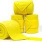 Horse Polo Leg Wraps Soft Fleece Wraps Equestrian Leg Bandage 4-Pack (Full(10ft), Yellow)