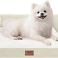 Small Dog Bed Orthopedic Washable Cat Bed Memory Foam Small Couch Sofa Indoor Comfy Pet Beds with Waterproof Removable Cover & Non-Slip Bottom