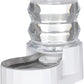 Sfozstra Automatic Gravity Dispenser for Cats: 4L White Stainless Steel Water Bowl Feeder - Great for Family Homes and Outdoor Activities