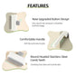 Marchul 2Pcs Pet Comb Flea Comb Set for Cats Dogs, Cat Grooming Brush with Release Button and Stainless Steel Round Teeth, Self-Cleaning Dog Combs for Removing Pet Hair, Knots & Loose Fur, White