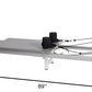 Stamina Products AeroPilates Precision Series Reformer Pilates Machine Resistance and Workout System for Home Gym, White/Gray