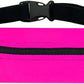 SPIbelt Running Belt for Women Men, Phone Holder for Running, Running Fanny Pack, Holder for Phone, Running Waist Pack, Adjustable Waist, [Fits All Phones]. Fuchsia with Black Zipper