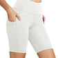 baleaf Women's 8"/ 5"/ 3" Biker Shorts High Waist Yoga Workout Gym Running Volleyball Spandex Shorts with Pockets