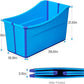Portable Dog Bathtub for Large Dogs - 48.4Gal Foldable Pet Wash Station with Drain Plug, Insulated & Non-Slip Design for Indoor/Outdoor Bathing, Grooming, Camping（Blue）