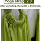 Yoga Fitness Stretching Strap, Adjustable Leg Stretcher Back Bend Assist Trainer, Improve Leg Waist Back Flexibility Home Gym Equipment for Rehab Pilates Ballet Cheerleading Splits Gymnastics
