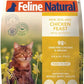 Feline Natural High Protein Dry Cat Food, Freeze-Dried Diet with 98% Meat, Organs & Seafood, No Peas, Grains, or Artificial Additives, Made in New Zealand, Chicken, 11oz