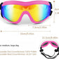 Dog Sunglasses for Large and Medium Breed, Dog Goggles for Large Dogs, Sun Protection, Windproof, Waterproof, Dustproof and Anti-Fog with Adjustable Strap for Driving, Motorcycle (Pink)