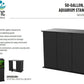 Pemberly Row Engineered Wood 50/65 Gallon Black Upright Aquarium Stand