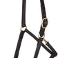 Dura-Tech Premier Lancaster Leather Halter for Horses | Simple Economy Leather Halter with Adjustable Fit & Solid Brass Hardware