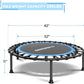 ONETWOFIT 42"/45" Rebounder Trampoline for Adults, Silent Mini Trampoline Indoor Exercise Fitness Trampoline Bungee Rebounder Workout Max Load 330lbs
