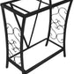 Contemporary 20 Gallon Metal Aquarium Stand in Black