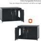 unipaws Black Top Opening Cat Litter Box Enclosure, Flip Top XL Extra Large Cat Box Furniture, Friendly to Elderly People, High Jumbo Automatic Litter Box Cover Hidden for Large Cat