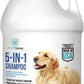 Gallon Bottle 5 in 1 Dog Shampoo for Itchy Skin - Sensitive Skin Dog Shampoo for Smelly Dogs - Dog Shampoos & Conditioners - Made in The USA