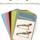 Dumbbell Elevate Exercise Cards: Home Workout Series Card Deck - Comprehensive At-Home Fitness System with 65 Exercises, 8 Bonus Challenges, and 4 Unique Workout Formats.