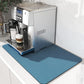 AMOAMI-Coffee Mat Hide Stain Rubber Backed Absorbent Dish Drying Mat for Kitchen Counter-Coffee Bar Accessories Fit Under Maker Machine Pot Espresso Machine Dish Rack