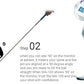See Directions Digitally! Golf Aiming Device White