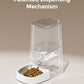Cat Feeder Automatic - Cat Food Dispenser MeowServe S20, Auto Dog Feeder with Stainless Steel Bowl, 5L Pet Feeder with Patented Anti-Jam Port, App, Dual Lock Lid, Dual-Band WiFi & Power, White