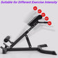 ComMax Hyperextension Roman Chair Back Extension Bench Foldable Workout Bench Machine for Home GYM Adjustable Waist Abdominal Back Trainer