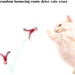Cat Toy Balls, 5 PCS Colorful Feather Bouncy Balls for Cats No Noise Interactive Kitten Toys Cat Exercise Ball, Safe for Your Kitty (C)
