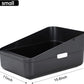 Sfozstra Open Litter Box, High Side Sifting, Secure and Odor Control, Removable, Easy to Clean for Cats Up to 8 Pounds (Black Small)