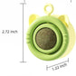 SLLOS Catnip Toy Balls 3 Pcs,Happy Planet 360°Rotating,Cat Energy Ball,Edible Kitten Silvervine Toys for Cats Lick, Healthy Kitty Teeth,Catnip Wall Balls for Cats, Cat Wall Treats,(Yellow-Green)