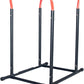 Sunny Health & Fitness Power Tower, Dip Bar, Push-Up & Pull Up Assisting Parallette Station w Optional Rock Climbing Grip Trainer