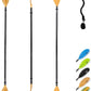 OCEANBROAD Kayak Paddle 86in/218cm, 90.5in/230cm, 95in/241cm Alloy Shaft Kayaking Boating Canoeing Oar with Paddle Leash