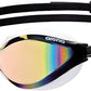 ARENA Unisex Python Racing Swim Goggles for Men and Women Anti-Fog No Leak Max Comfort Dual Strap, Mirror/Non-Mirror Lens