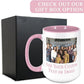 Personalized Mother's Day Coffee Mug, Custom Mum Photo Text 15 Oz Ceramic Mug, Customized Mom Gift Idea Picture Name Cup, Taza Cafe Personalizadas Fotos, Cute Gifts Mom Women Dad Men, Pink