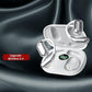 Wireless Earbuds Bluetooth Earbuds Built-in Mic with Ear Hooks 50H Playtime Ear Buds LED Display Charging Case Waterproof Design for Running Fitness (White)