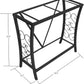 MAKLAINE Traditional Steel 29 Gallon Metal Aquarium Stand in Black