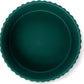 Waggo Ripple Ceramic Dog Bowl for Medium and Large Breeds - Modern with Matte Finish, Heavyweight Durable Pet Food and Water Dish Crock, Dishwasher Safe (Large, Teal)