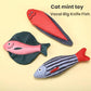 Catnip Toys 5 Pcs Set Crinkle Sound Catnip Fish, Soft and Durable, Stuffed with Natural Catnip Interactive Kitten Toy for Indoor Cat Exercise for Cats(Multi Colors)