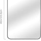 Black Bathroom Mirror, 30" x 40" Wall Mirror with Metal Frame, Decorative Rectangular Vanity Mirror for Bedroom Bathroom Living Room Entryway (Horizontal/Vertical)