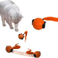 Interactive Cat Toys with Tail Rechargeable Cat Ball Toy with 3 Model Automatic Moving Balls Electric Fast Rolling Toy for Lazy Cats (Red)