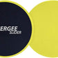 Synergee Core Sliders. Dual Sided Use on Carpet or Hardwood Floors. Abdominal Exercise Equipment