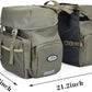 ZTZ Bike Bags for Bicycles Rear Rack, Waterproof Rear Bike Rack Bag with Rain Cover and Reflective Trim