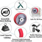 Heavy Duty Casters Wheels 4"5"6"8"DiameterX2"Width Industrial Caster Wheels Polyurethane Wheel with Capacity 800-1,500 lbs/pcs Used in,Trail Jack,Tool Box