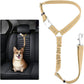 Plutus Pet Dog Seat Belt for Car Headrest, Reflective and Adjustable Restraint with Elastic Bungee for Safety, Vehicle Seatbelt Harness for Small Medium Large Dogs and Cats