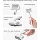 One-Click DeMatting Pet Comb for Small Dogs and Cats,Deshedding Brush, Quick Knot Remover with Stainless Steel Blade, Safe Rounded Edges, Effortless Hair Removal Grooming Tool