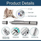 Cat Toys Laser Pointer for Indoor, Rechargeable, 7 Adjustable Wand Red Light Pet Interactive Cat Mouse Toys to Keep Busyfor Kitten Dog Chase Play