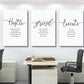 EPHANY Inspirational Wall Art - Large Office Wall Decor Painting, Hustle Grind Execute Quotes, office wall art,working room wall decor, gift for boss (H-3pcs,24x36inchx3pcs)